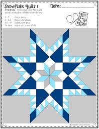 No Prep Snowflake Quilts Color By Code For Multiplication