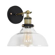 Wallace Steampunk Wall Light With Glass