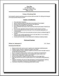Purchasing Resume Occupational Examples Samples Free Edit