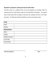 Catering Proposal Letter Sample For Services Security 5