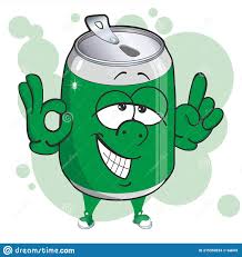 Aluminium Peut Dessin Animé Mascotte. Boisson Soda Cola Bière. Illustration  Stock - Illustration du dessin, frais: 215350233