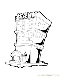 The coloring pages, presented here, can be great for beginners. Bank For Colouring Pages Coloring Home