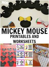 mickey mouse printables and worksheets