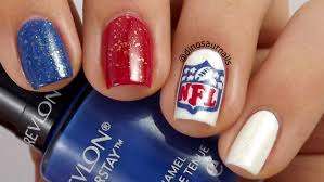 nail art for seahawks and patriots fans