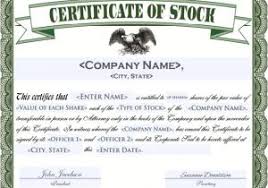 Eagle Stock Certificate Template Fancy Common Stock Certificate