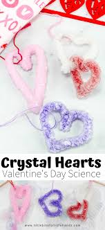Crystal Hearts Valentines Science Experiment For Valentines