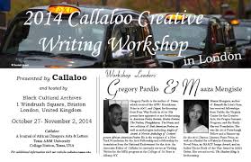      CALLALOO CREATIVE WRITING WORKSHOP   OXFORD   callaloo tamu edu