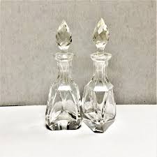 Vintage Crystal Perfume Bottles With