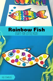 It's great to use as a coloring in page, to paint or even as a sticky wall activity. Rainbow Fish Craft Teach Me Mommy