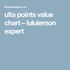 Ulta Points Value Chart Lululemon Expert Hair And Make