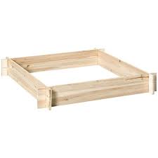 Outsunny 39 X 39 Less Raised Garden Bed Wooden Planter Box Herb Garden