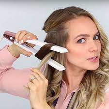 Ceramic flat irons are popular since they provide even heat for most hair types and are relatively inexpensive straight hair is remarkably quick and easy to get using a flat iron styling tool in the comfort of your home. How To Curl Hair With A Flatiron Fashionista