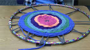 artpocalypse weaving with a hula hoop