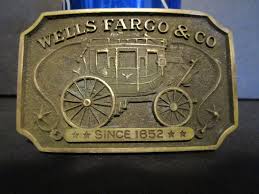 wells fargo belt buckle