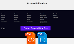 responsive footer using html and css