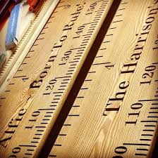 Sale Rustic Wooden Height Chart Rulers Personalised