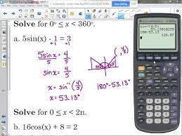 Solving Trig Equations Angles Not On