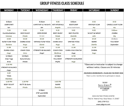 group fitness cl schedule at the new