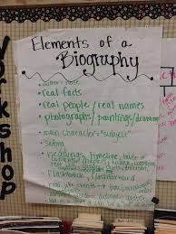 Elements Of Biographies Teaching Writing Reading Anchor