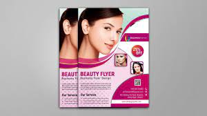 free beauty flyer design psd template