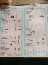 menu at the 13th floor bengaluru