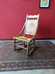 antique edwardian light oak rush seat