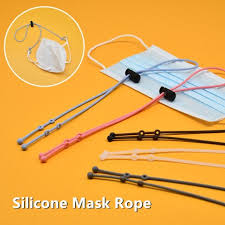Photo and instructions by melody h: Buy Online Silicone Adjustable Mask Lanyard Face Mask Extender Ear Savers Mask Strap Holder Diy Making Supplies Sewing Elastic Band Cord Alitools