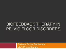 biofeedback therapy in pelvic floor