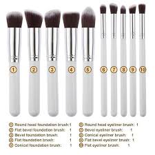10pcs multi function makeup brush set