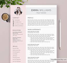 1,000+ vectors, stock photos & psd files. Creative Resume Template Cv Template Word 1 2 3 Page Etsy