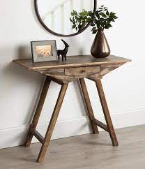 A Tiny Wooden Console Table You Can Fit