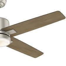 led indoor matte nickel ceiling fan