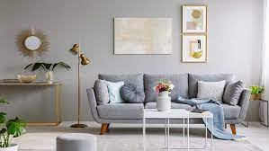 spruce up your living room with a grey sofa