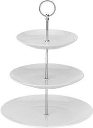 Its cheeky overhang and small size make it just the spot for a stack of cookies or a couple. Urbn Chef 3 Tier Ceramic Cake Stand Buy Online In Burkina Faso At Burkinafaso Desertcart Com Productid 47946617