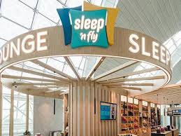 sleep n fly lounge business pods