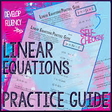 Linear Equations Practice Guide