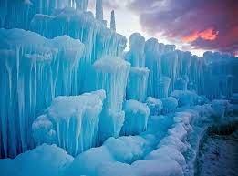 hd wallpaper ice landscape cyan