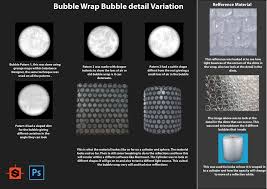 Artstation Bubble Wrap Bubble Variations Of Detailing
