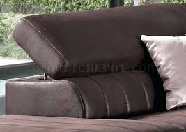brown fabric modern sectional sofa w