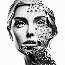 free abstract woman portrait ilration