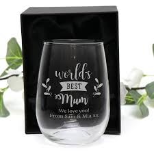 Gift Engraved 500ml Stemless Wine Glass
