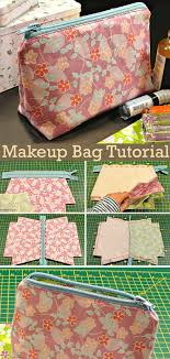 how to sew a makeup bag diy tutorial