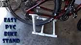 After a long summer day of biking to the farmer's market, swimming pool, ice cream shop, and fireworks emporium, where will you put away your bike? Pvc Bicycle Stand For 6 How To Make An Easy Bike Stand Cheap Diy Bike Stand Pvc Bash Podhlatoy Youtube