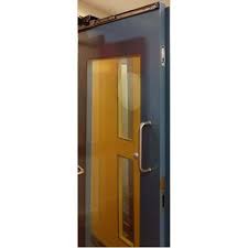 coated metal frame glass security door