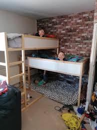 triple bunk bed built