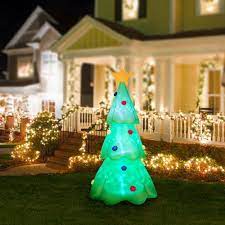lighted inflatable christmas tree decor