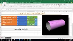 How To Calculate Pipe Surface Area