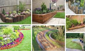 Wooden Garden Edging Ideas