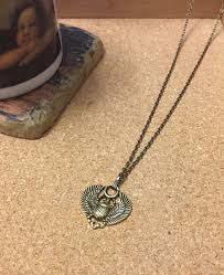 scarab charm jewelry design necklace