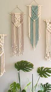Beginning with deconstructing an ikea lampshade, in the end, you're left with a beautiful light fixture complete with tassel fringe. These Colorful Macrame Wall Hangings Are A Perfect Bright And Boho Addition To Your Living Room Macrame Patterns Macrame Wall Hanger Macrame Patterns Tutorials